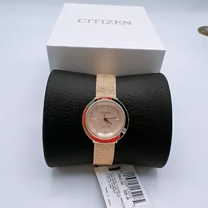 Citizen L Ambiluna EM0643-50X Rose Gold-Tone Stainless Steel and Strap Women's - Picture 1 of 3