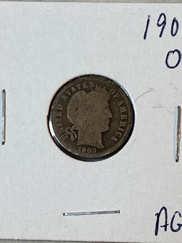 1903 O Barber Dime Average Circulation G Free Shipping Cover