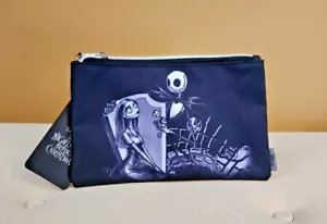 Loungefly Disney The Nightmare Before Christmas Jack & Sally Makeup Cosmetic Bag - Picture 1 of 10