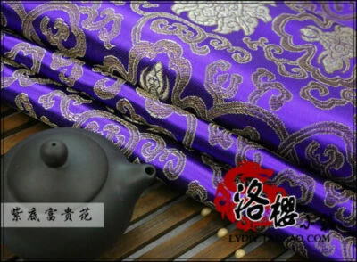 Brocade Cloth Baby Clothes Kimono Cos Silk Satin Sewing Damask Rich Fabric - Image 1 of 4