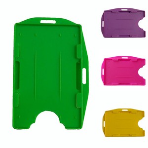 ID Card Credit Card Holders 2-Sided Open Faced Rigid Name Badge Pass Card Cases