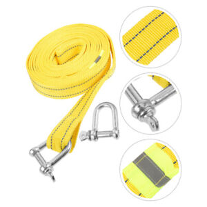 Hooks Nylon Off Road Tow Strap Towing Rope Car Trailer Straps
