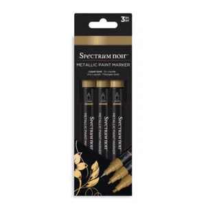 Spectrum Noir Metallic Paint Marker 3/PKg - Liquid Gold - Imagen 1 de 3