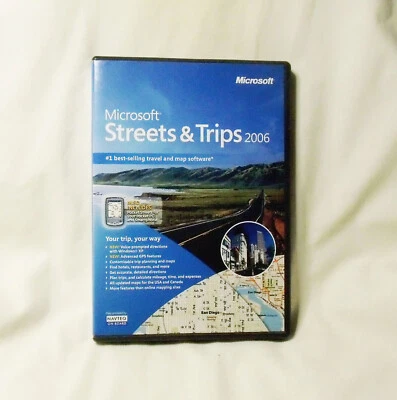 Microsoft Streets & Trips 2006, Travel & Map 2-Disc CD, Pocket PC. GPS Feature - Image 1 of 4