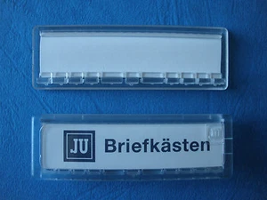 JU Namensschild 67 x 22 mm, mit Eindruck, 21-255 - Bild 1 von 2