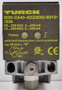 Turck BI20-CA40-ADZ30X2-B3131/S34 Weld Field Immune Proximity Sensor - Picture 1 of 5