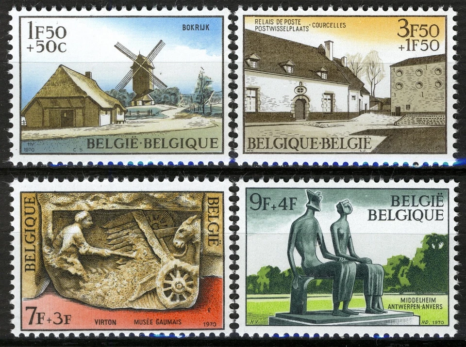 Belgium 1970, Culture: Museums set MNH, Mi 1589-92 - Image 1 of 1