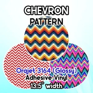ROLLO ADHESIVO DE VINILO CON PATRONES Chevron 13,5" **envío gratuito** - Imagen 1 de 26