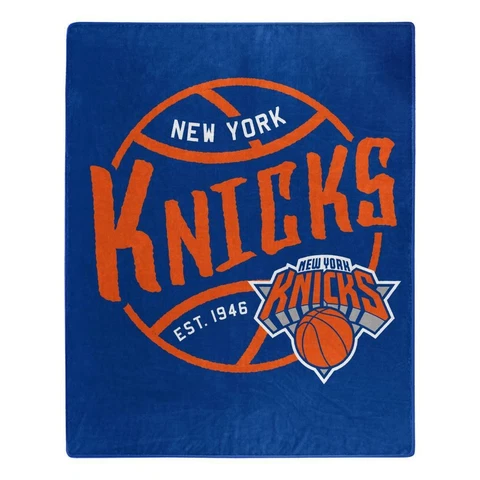 New York Knicks 50x60 Blacktop Design Raschel Throw Blanket [NEW] Fleece Cover