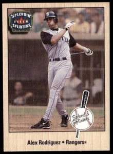 2003 Fleer Splendid Splinters #7SS Alex Rodriguez BASEBALL Texas Rangers - Picture 1 of 2