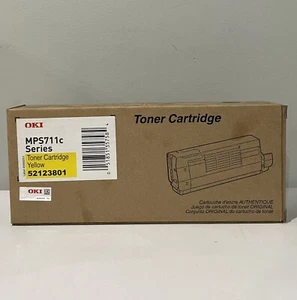 Genuine Okidata 52123801 Yellow Toner Cartridge for Okidata MPS-711c Series New - Picture 1 of 3