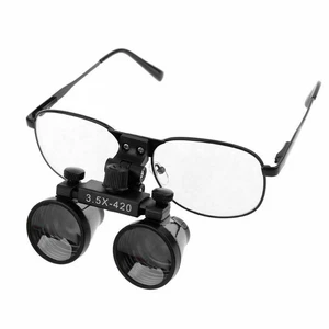 Dental Medical 3.5X Binocular Loupes Metal Frame Magnifying Glasses DY-104 UK - Picture 1 of 11