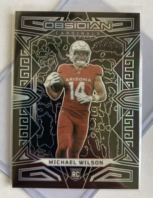MICHAEL WILSON - RoOkiE - 2023 Obsidian #103 - Base Rookie - ARI Cardinals - - Image 1 of 2