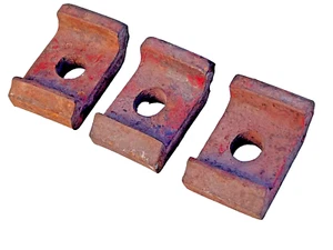 VINTAGE WOODEN SPOKE CLINCHER WHEEL RETAINER PARTS 3PC. - Picture 1 of 5