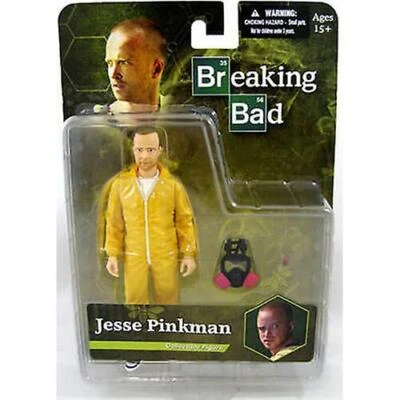 Figura de acción Breaking Bad Jesse Pinkman traje amarillo Hazmat 6" Foto 1 de 2