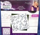 Enchanted Christmas Forest Vines Stencil Leaves Size 6x6 by Crafters Companion