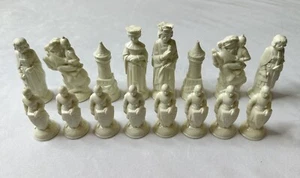 VTG ES LOWE ANRI Renaissance Complete White Side Chess Set Replacement Pieces - Picture 1 of 6