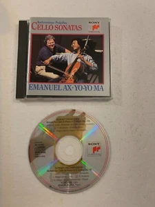 Emanuel Ax & Yo-Yo Ma Cello Sonatas 1992 Sony Classical CD - Picture 1 of 2