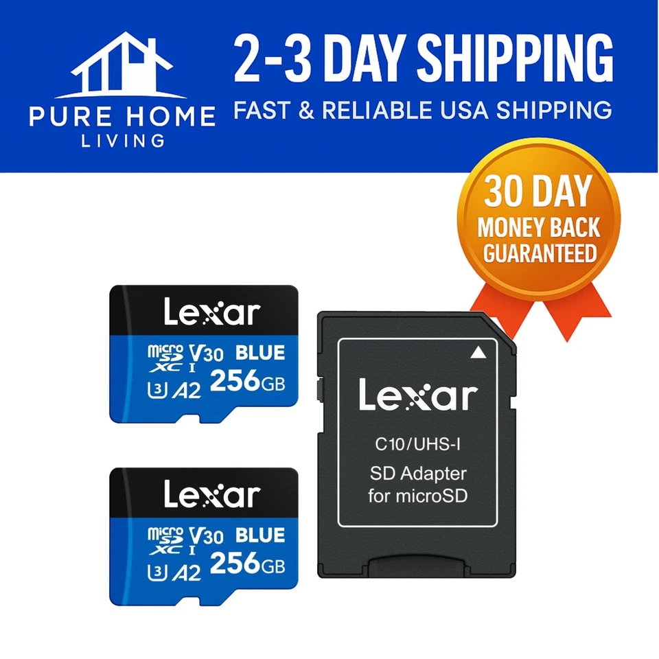 Ultimate 256GB Micro SD Card 2-Pack | 160MB/s High-Speed UHS-I Performance - Image 1 of 4