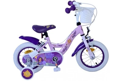 Volare Disney Wish Kinderfahrrad für Mädchen - 12 Zoll in Lila mit zwei Handbrem - Bild 1 von 4