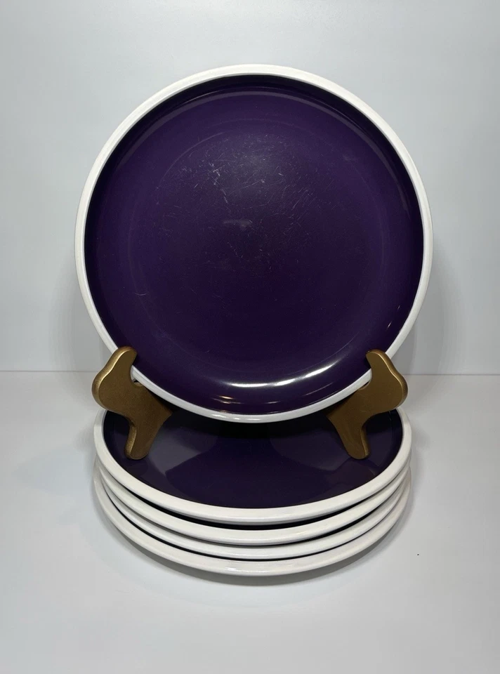 Rachael Ray - RISE - Purple & White  - 11” Dinner Plates - Set of 7 - Image 1 of 4