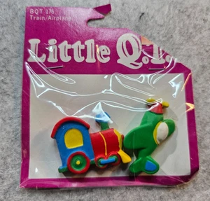 Little Q.T.'s Findings Embellishments Vintage Train/Airplane - Picture 1 of 3
