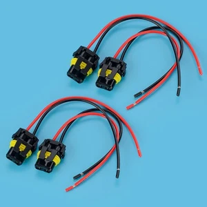 2x Wire Pigtail Female 9012 HIR2 Headlight Bulb Plug Connector Harness B1 - Bild 1 von 9