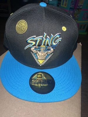 Hat Club Wwe Wcw Surfer Sting Fitted Cap 7 3/8 Limited Edition - Image 1 of 4