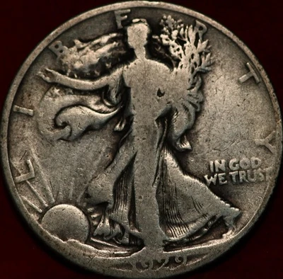 1929-D Denver Mint Silver Walking Liberty Half - Image 1 of 2