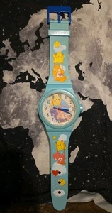 Care Bears Wanduhr 36" Uhr Vintage 2003 funktioniert türkis selten  - Bild 1 von 14