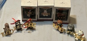 9 Vintage Hallmark Keepsake Ornaments Fabulous Decade 1990-1998 Animals - Picture 1 of 8