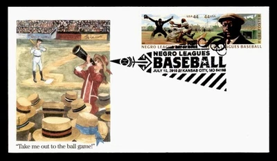 DR WHO 2010 FDC NEGRO LEAGUE BASEBALL SPORTS EDKEN CACHET COMBO M58468 - Image 1 of 2