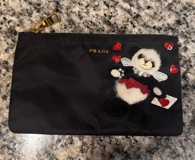 PRADA Pouch PANDA / 2009 Valentine's Day Exclusive / US SELLER / Excellent Cond - Image 1 of 4