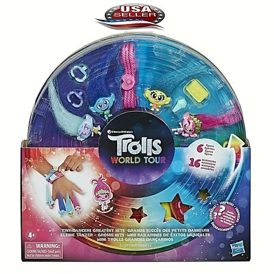 Trolls World Tour Girls Love Tiny Dancers 6 Figures Toy 16 Accessories Dreamwork - Image 1 of 4