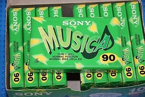 SONY MUSICA 90 TYPE I BOX OF 10 TAPES (SEALED) - Picture 1 of 5
