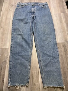 Vintage Levis 550 Jeans Valencia Street Factory 90s Orange Tab Denim Size 34x32 - Picture 1 of 17