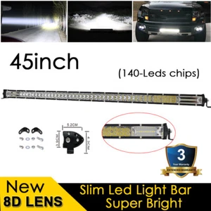 45" inch 420W LED Work Light Bar Spot Flood Offroad Driving For Truck ATV SUV - Picture 1 of 12