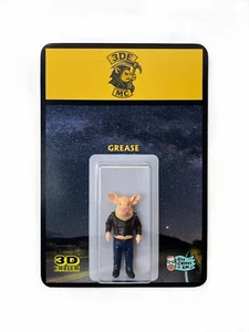 LIMITED EDITION 3D EMBLEM HOG HAWG ACTION FIGURE VTG T-SHIRT THEMED TOY - Picture 1 of 1