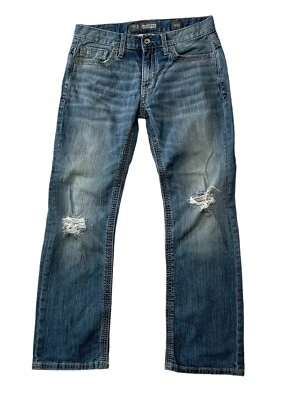 Pantalones de mezclilla BKE Carter para hombre 30 S Bootcut 30 x 30 desgastados ajuste regular elástico Foto 1 de 4