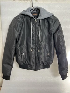 Ladies Ambiance Black Hoodie Jacket Zip Medium New - Picture 1 of 13