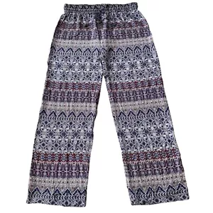 NWT Rose & Thyme Boho Floral & Paisley Print Loungewear Square Pants Size XL - Picture 1 of 11