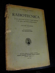 Tucci RADIOTECHNICA Vanni Vol 2 / S.E. Dante Alighieri 1936 - Bild 1 von 1
