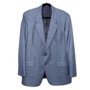 Blazer Traje Chaqueta Christian Dior Paris Hart Schaffner & Marx Personalizado Azul/Marrón - Imagen 1 de 8