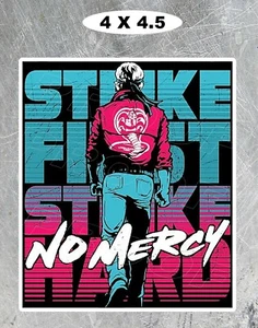 KARATE KID  STRIKE FIRST STRIKE HARD 80'S  RETRO COBRA KAI  4" H x 4.5" W  - Picture 1 of 3