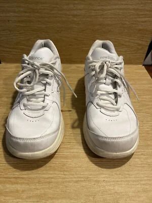 New Balance 女式 577 步行舒适白色标签褪色 7.5? BS3 — 第 1/4 张图片
