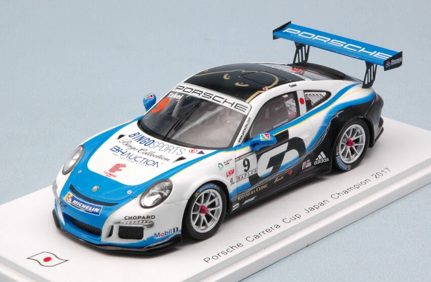 Porsche 911 GT3 Cup #9 Campeón de Japón 2017 Shinji Takei Modelo 1:43 Modelo Spark Foto 1 de 1