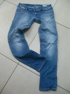 DIESEL MATIC JEANS DISTRESSED FADED Blue Skinny Slim Stretch W31 L32 008L5 12 14 - Picture 1 of 9