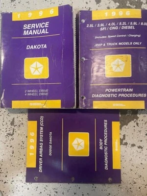 Dodge Dakota Truck 1996 servicio reparación taller manual conjunto OEM Foto 1 de 3