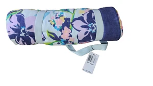 Vera Bradley Beach Blanket Towel  With Straps Floral Pattern 64" by 64" NWT - Picture 1 of 2
