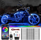 10Pcs Motorcycle RGB LED Light Kits Motorcycle LED Strip Lights with App Control